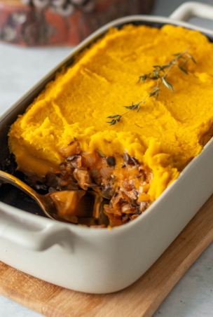 escondidinho de abobora